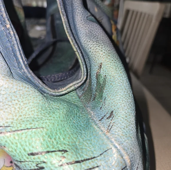 BEAUTIFUL  ALL LEATHER BUCKET KOI BAG Large - Picture 7 of 16